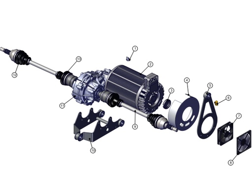 [TAZ ZZ2611057AL02] Coiffe de moteur - TAZZARI