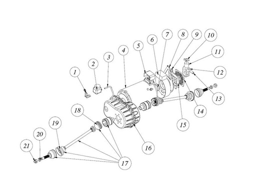 [TAZ ZZ2611174CN01] Patte de support moteur - TAZZARI