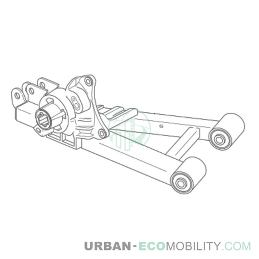 [SIL S04-602000-01] Right rear suspension arm - SILENCE