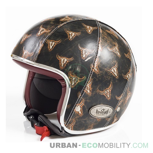 [BAR 800096] Casque Zeon Vintage Orange Bull - BARUFFALDI